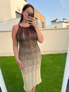 Vestido lima marrón