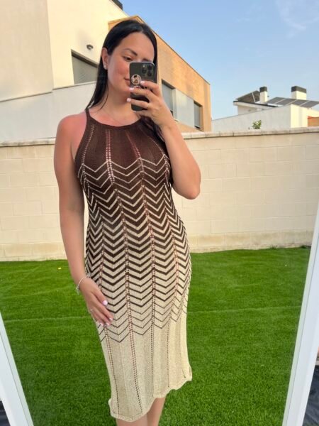 Vestido lima marrón