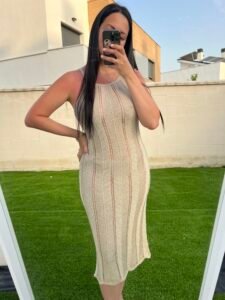 Vestido lima dorado