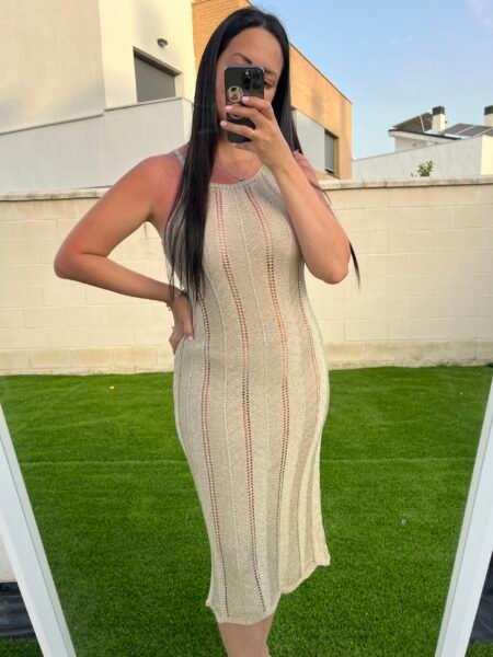 Vestido lima dorado
