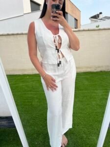 Conjunto Luna blanco