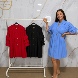 Vestido camisero joya