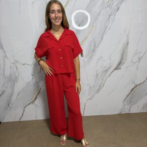 Conjunto roma rojo