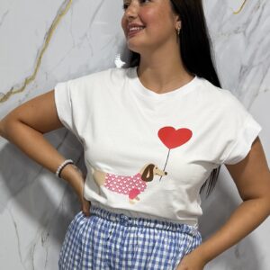 Camiseta perrito corazón