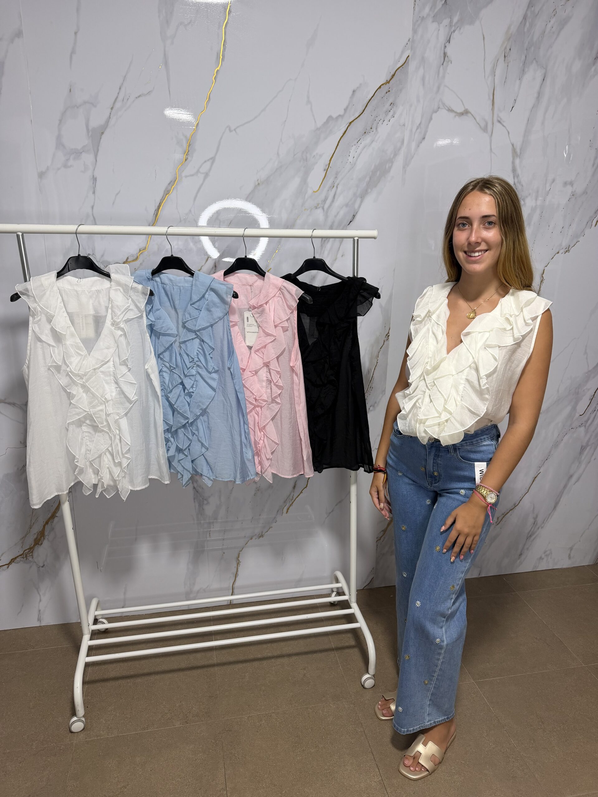 Camisa romántica